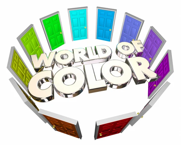 World of Color Diversity Options — Stock Photo, Image