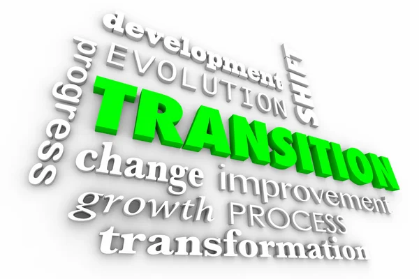 Proceso de evolución del cambio de transición — Foto de Stock
