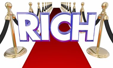 Rich Word Wealthy Money clipart