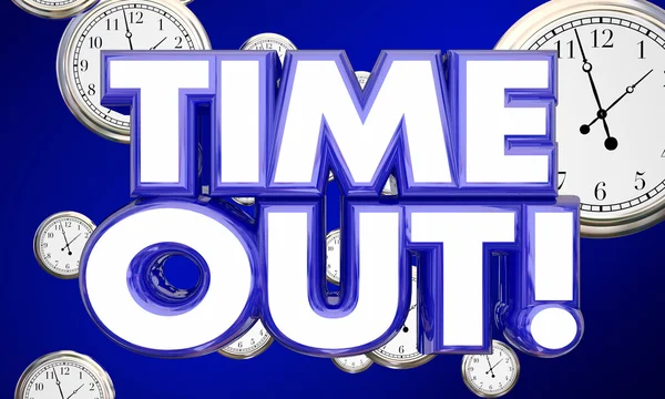 TIME Out Relógio — Fotografia de Stock