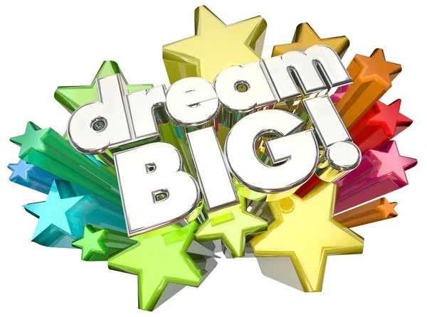 Dream Big Stars High Hopes Ambition — Stock Photo, Image