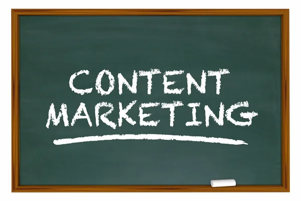 Content Marketing Chalk Board Words Learning