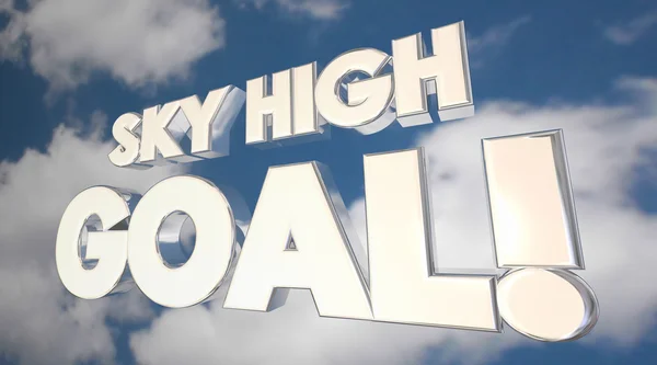 Sky High Goal Ambition Big Objective Clouds — Stock Photo, Image