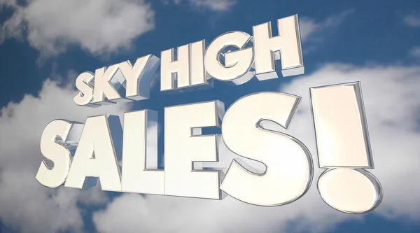 Sky High Sales Clouds Grandi offerte di prodotti di vendita — Foto Stock