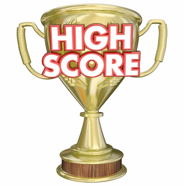 Prêmio Troféu High Score — Fotografia de Stock