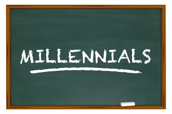 Generación de los Millennials Y Demo grupo — Foto de Stock