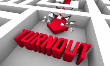 Katılım Yanıtı Katılımcı Katılımı Maze Ok Kelimesi 3d Görüntü