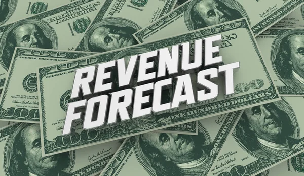 Revenue Forecast Money Financial Outlook Prediction Estimate Illustration — 图库照片