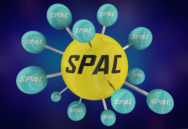 SPAC Ağ Bağlantıları Özel Amaçlı Kazanç Şirketi 3d Görüntü