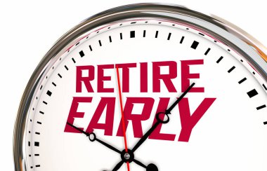 Erken Emekli Emeklilik Planı Hedefi Daha Fazla Para Tasarruf 3D Görüntü