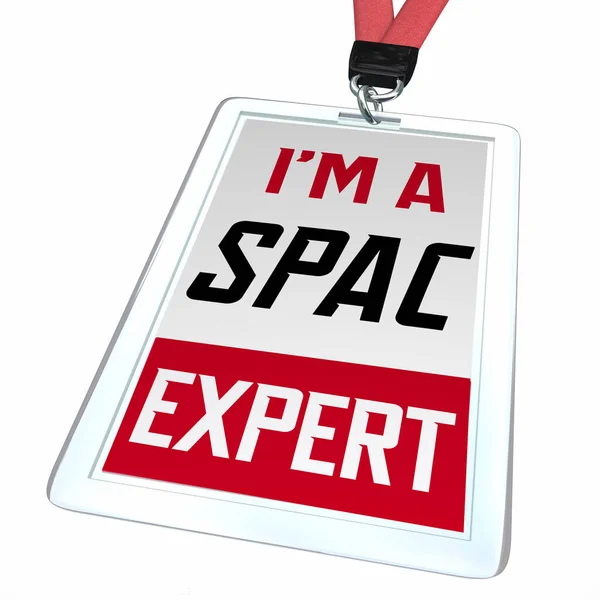 Spac Expert Badge Consultant Special Purpose Acquisition Company Illustration — Stock fotografie