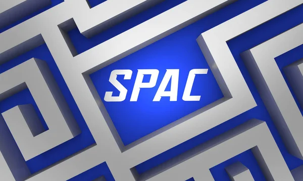 Spac Maze Confusion How Special Purpose Acquisition Company Illustration — Stock Photo, Image