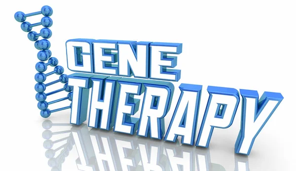 Gene Therapy Dna Genetic Treatment Disease Prevention Medical Research Illustration — Stok fotoğraf
