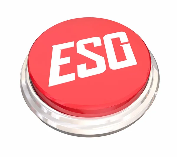 Esg Environmental Social Corporate Governance Sustainability Button Start Begin Illustration — Stock Photo, Image