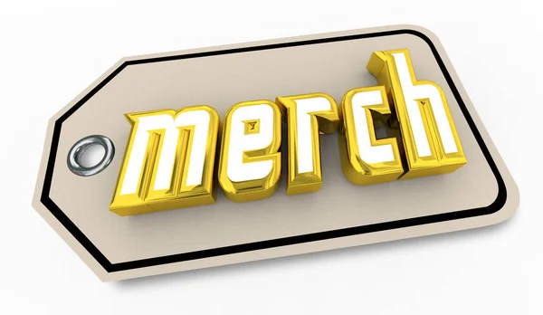 Merch Price Tag Buy Sell Merchandise Retail Fan Service Sale — Stok fotoğraf