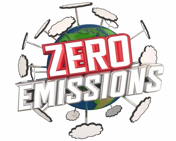 Zero Emissions Earth Reduce Carbon Dioxide Pollution Co2 Promise Pledge — Stock Photo, Image