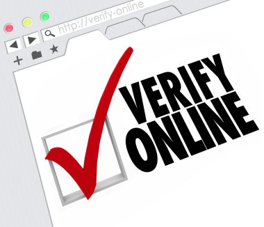 Online Web sitesi Internet kaynak sertifika onayı doğrulayın