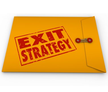 Sarı zarf planı çıkış stratejisi kelime damgalı