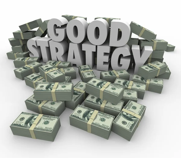 Good Strategy Earning More Money Financial Advice Plan — Stock Photo, Image