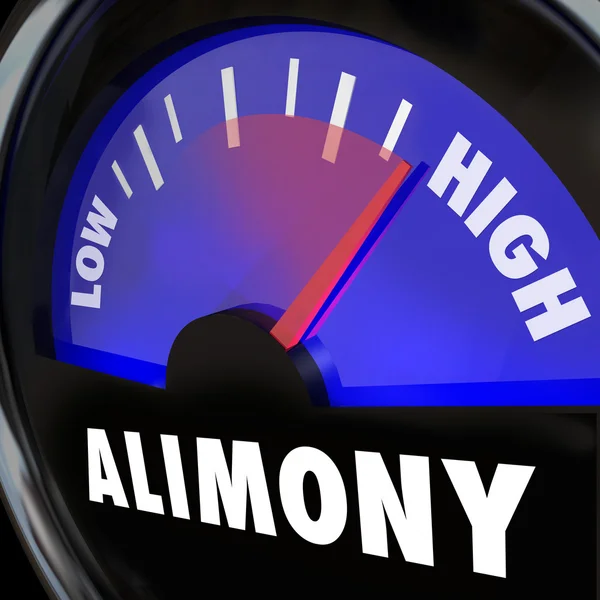 Alimony Gauge Level Spousal Support Financial Payment Amount — Stock Photo, Image