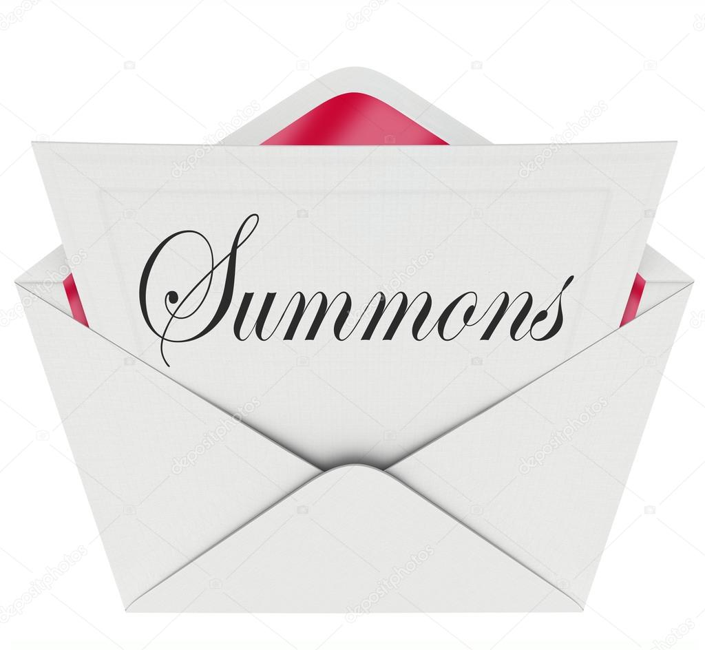 Summons to Appear in Court Letter Envelope Mail Legal Lawsuit Ca Summons to Appear in Court Letter Envelope Mail Legal Lawsuit Ca