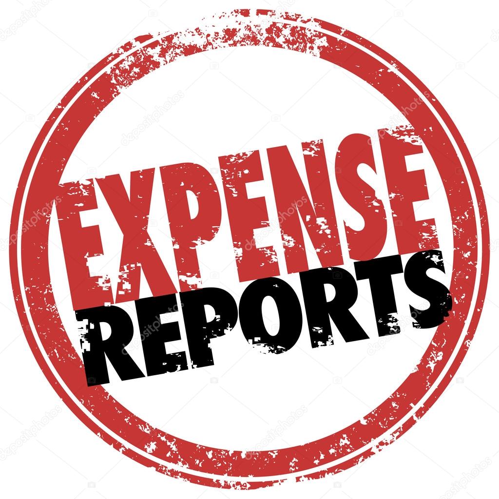 Expense Report Red Stamp Reimburse Business Costs