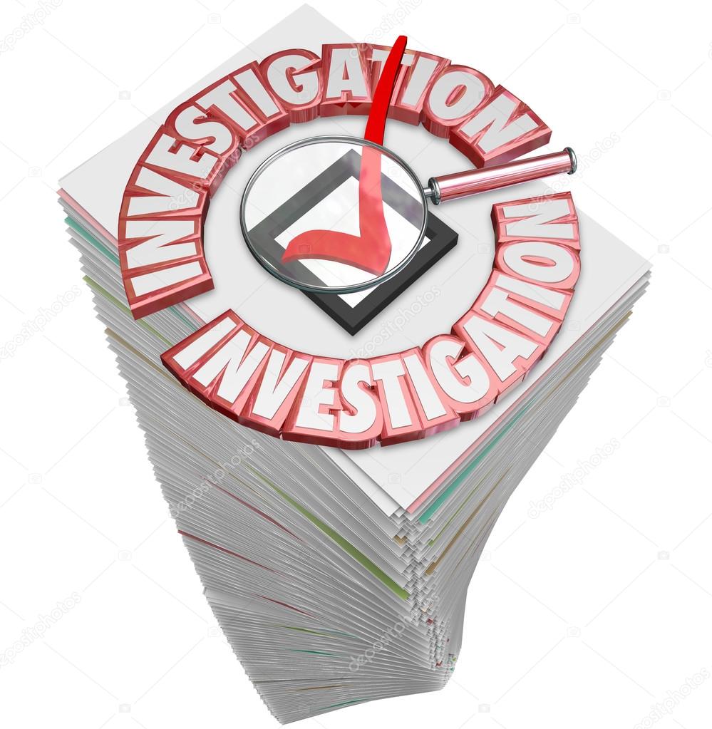 Investigation Paperwork Stack Pile Papers Forms Documents