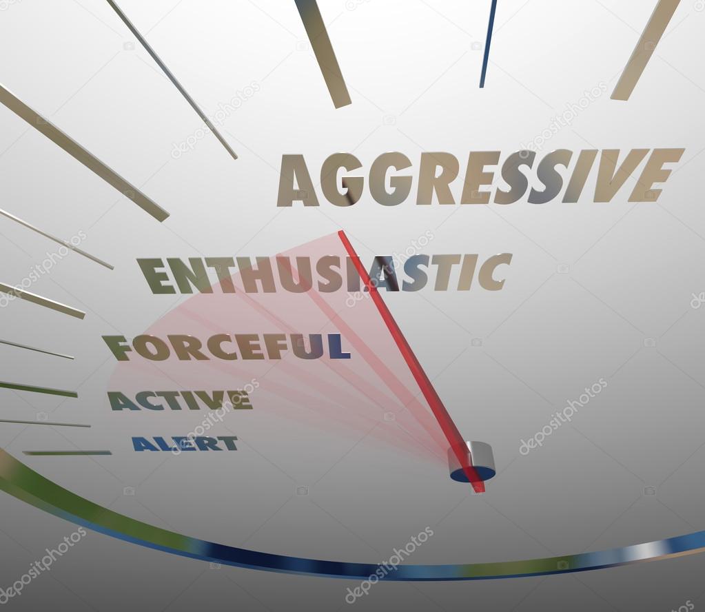Aggressive Enthusiastic Forceful Active Speedometer Bold Speed