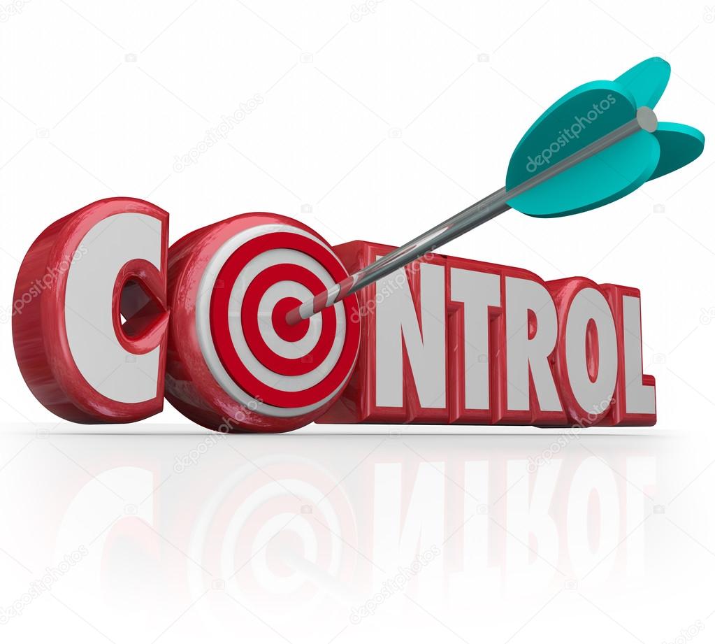 Control Word Arrow Target Bull's Eye Command Position Leadership