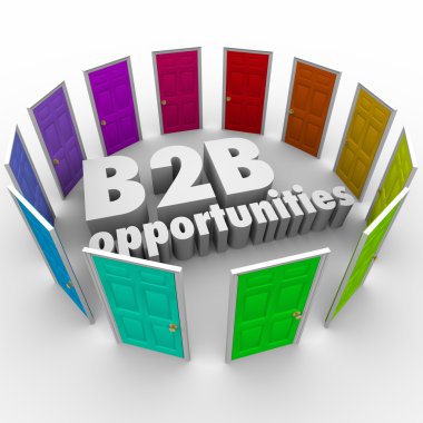 B2B fırsat kapılarını yeni iş yolları kariyer iş kelime