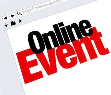 Online Event Website Words Internet Digital Meeting Show clipart