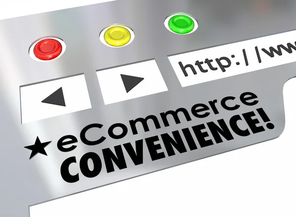 E-commerce Convenienza Sito web Negozio online Mercato — Foto Stock