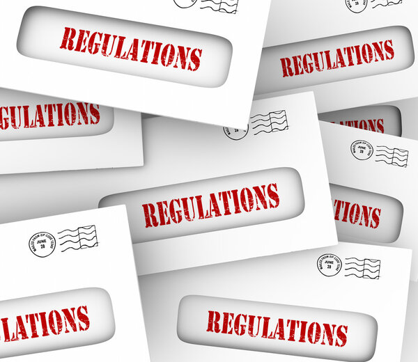 Regulations Envelopes Pile Official Notification New Guidelines