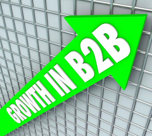 Рост продаж B2B Business Company Selling Products — стоковое фото
