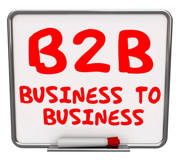 B2B business to woorden — Stockfoto