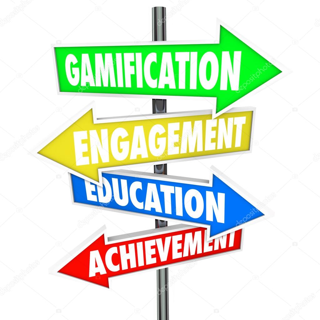 Gamification Engagement Education Achievement Arrow Signs