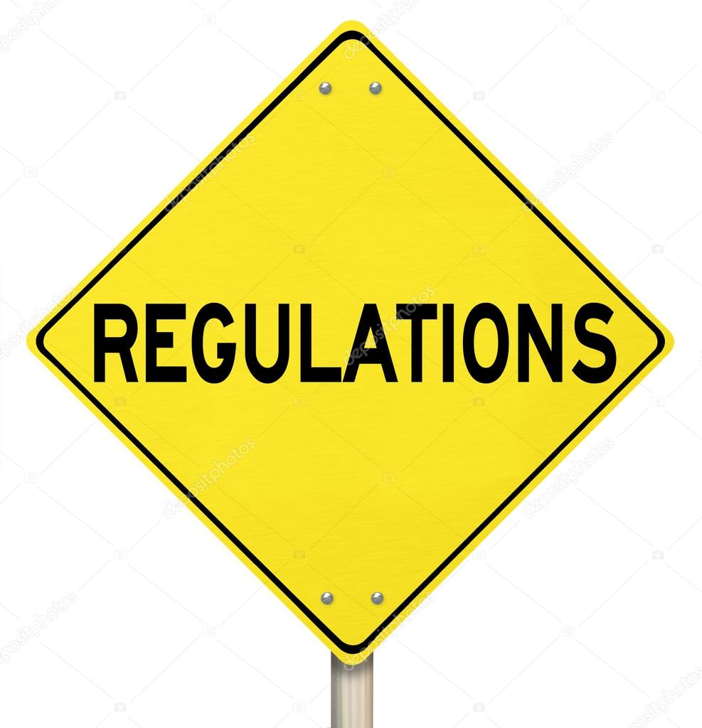 Regulations Yellow Warning Yield Sign Beware Rules Laws
