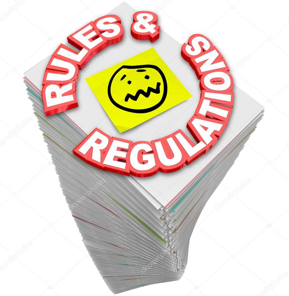 Rules Regulations Paperwork Stack