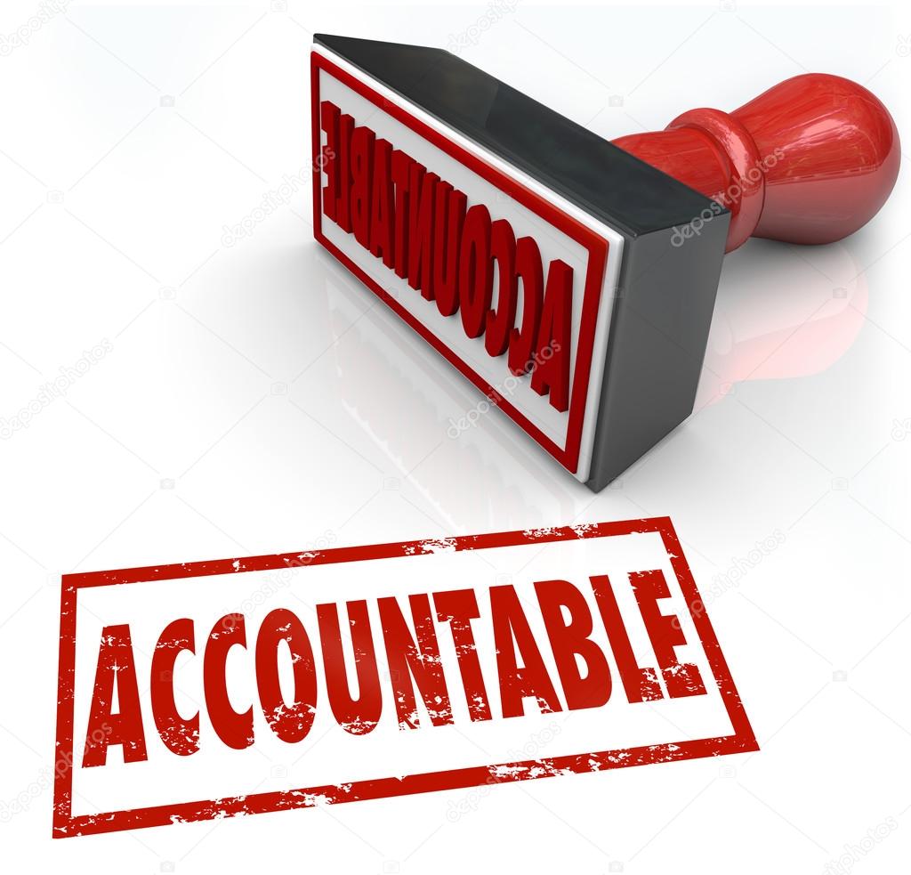 Accountable Stamp in red ink