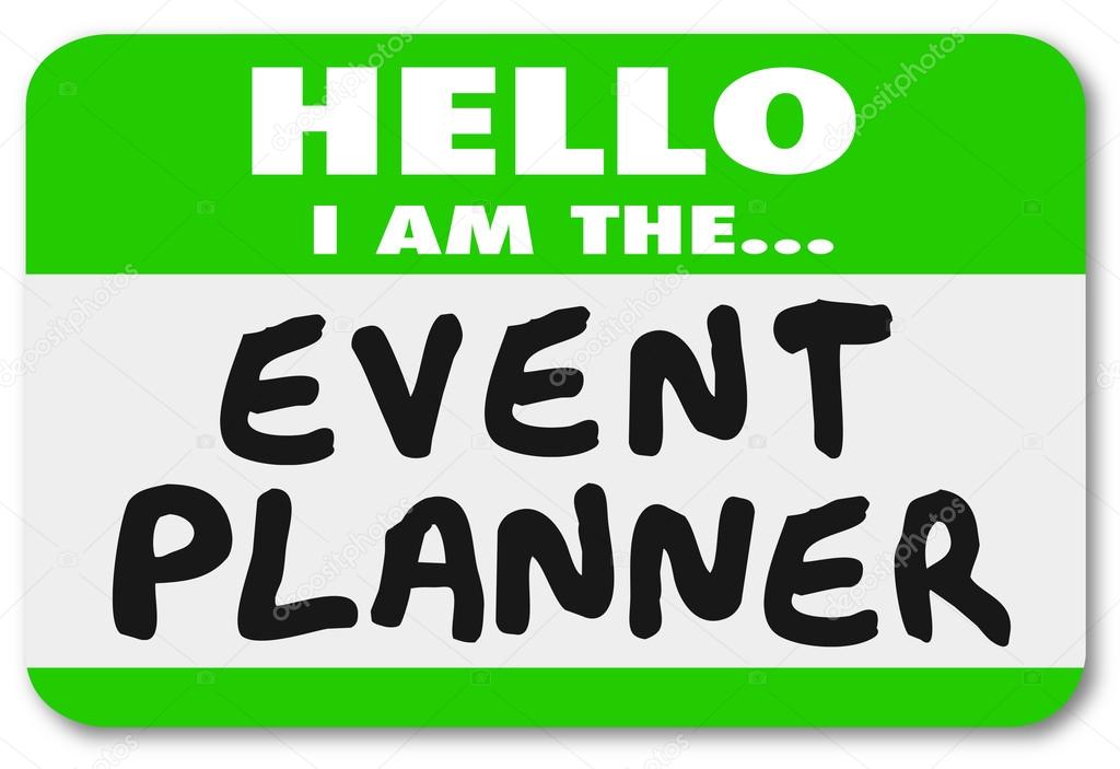 Hello I Am the Event Planner Nametag Sticker