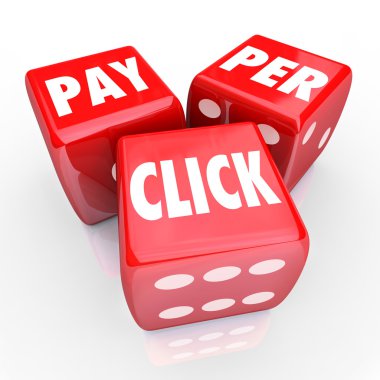 Tıklayın kelimeleri zar Ppc Online Internet reklam Rating ödeme