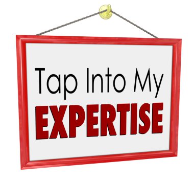 Tap Into My Expertise Store Sign Consultant Business Service clipart