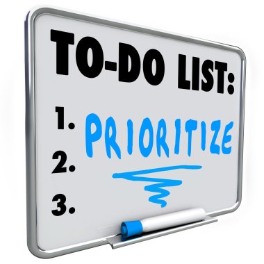 Prioritize Word To Do List Manage Workload Many Tasks clipart