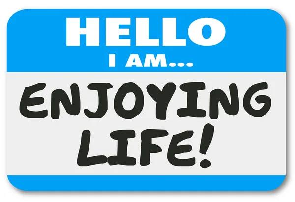 Hello I Am Enjoy Life Name! — стоковое фото