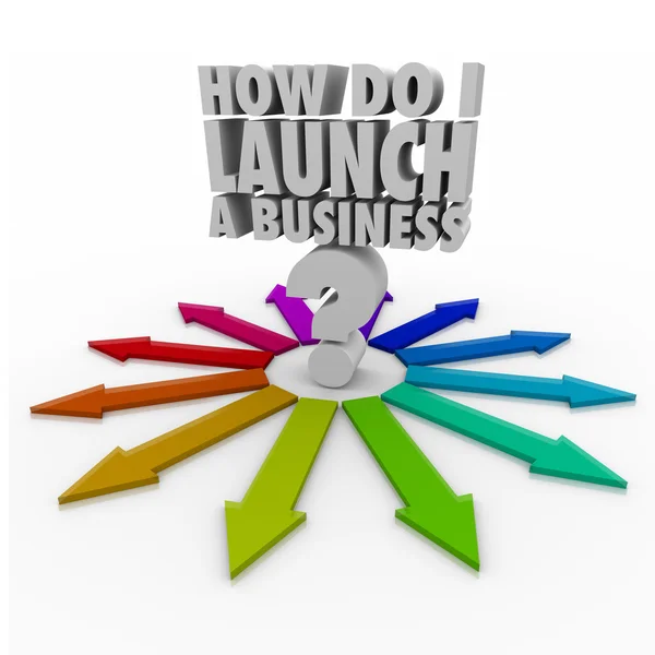 How Do I Launch a Business New Company Entrepreneur — Stockfoto