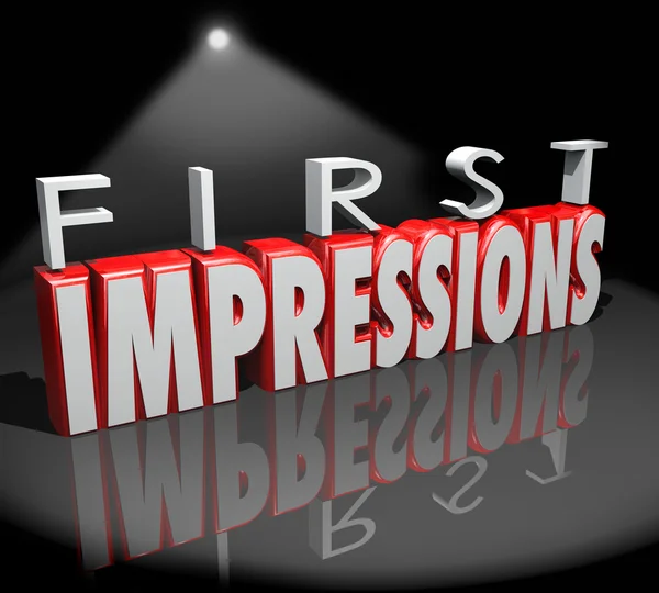 First Impressions Spotlight Introduction Debut Meeting New Peopl — Stock Photo, Image