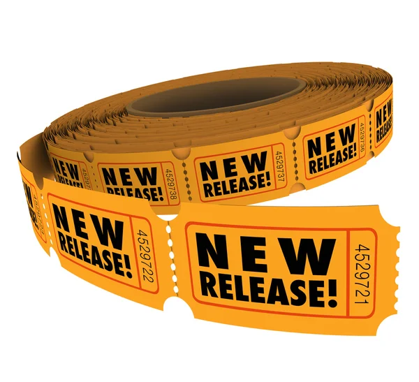 New Release Product Tickets Debut Premiere Passes — Stock Photo, Image