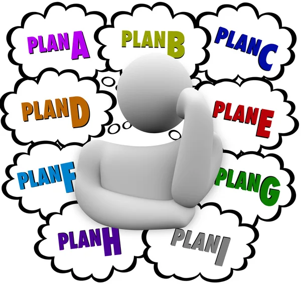 Plan A B C Different Change Strategies Try Again — Stock Photo, Image