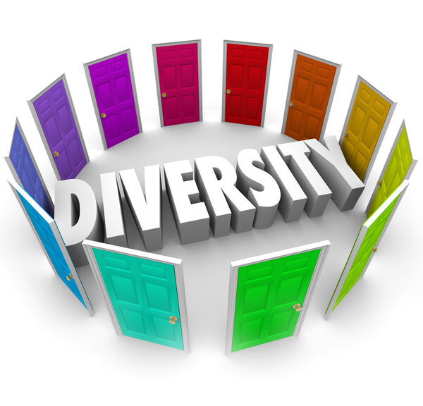 Diversity 3d Word Many Choices Ethnic Racial Backgrounds Heritag