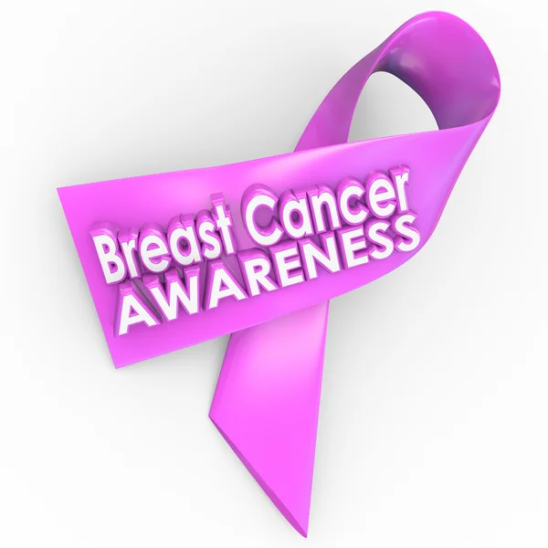 Piersi Rak świadomości różową wstążką leczyć przyczynę Fundusz nadstawka — Zdjęcie stockowe